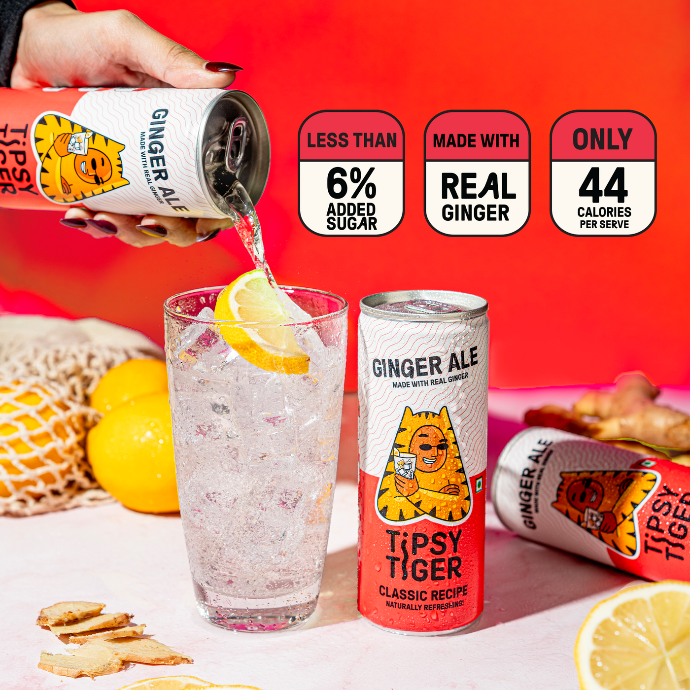 Ginger Ale With Real Ginger | Pack of 6